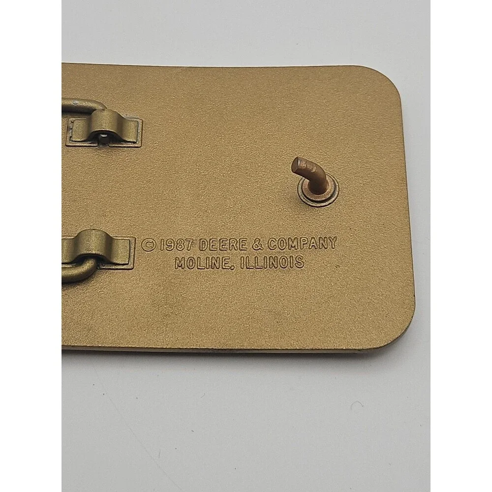Vintage 1987 John Deere MAX EMERGE 2 Planters Belt Buckle Deere & Co Moline Ill.